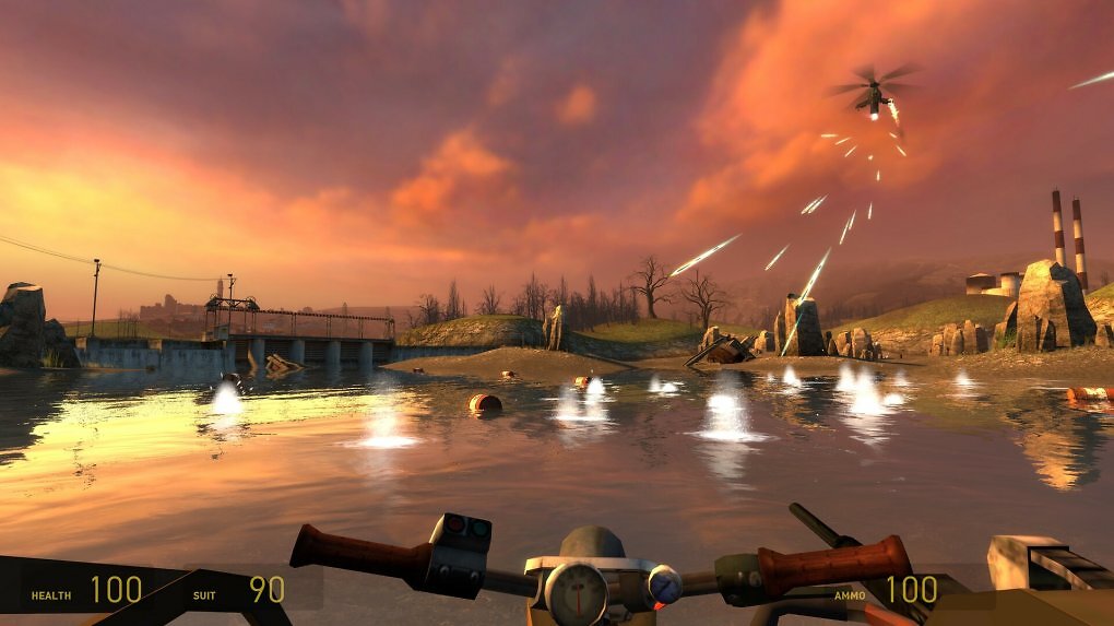 Ein Hubschrauberangriff in Half-Life 2