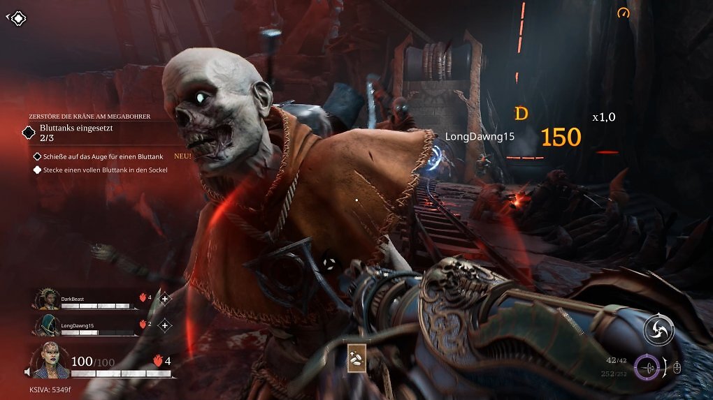 Der Schredder ist eure einzige Nahkampfwaffe, ihn kennen wir schon aus dem allerersten Painkiller.