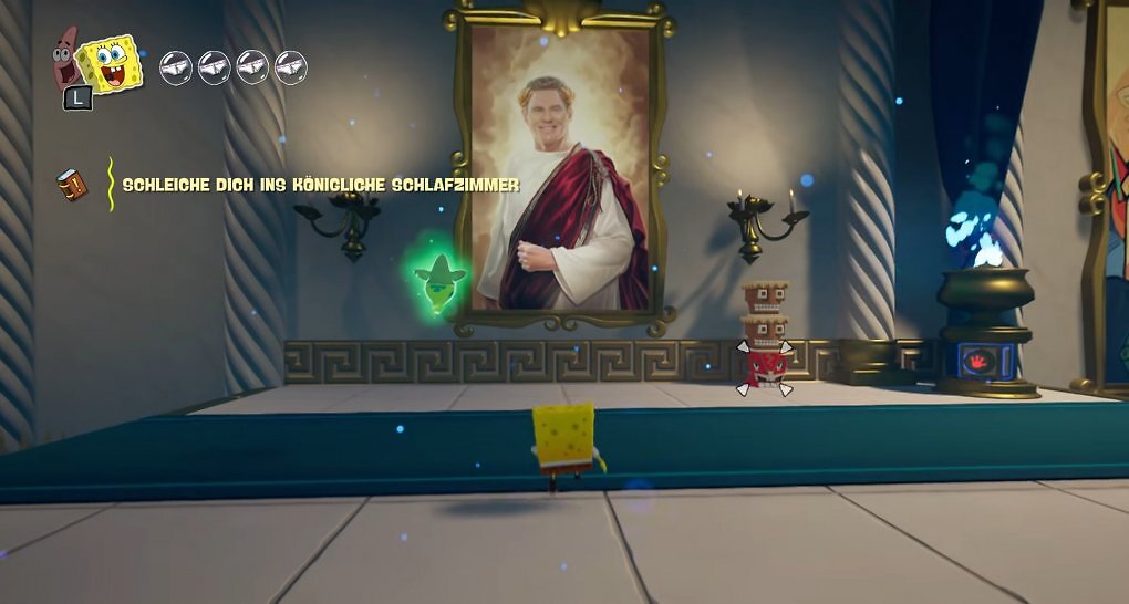 Eines der besten Easter Eggs: Ein Portrait von David Hasselhoff im Palast von König Neptun.