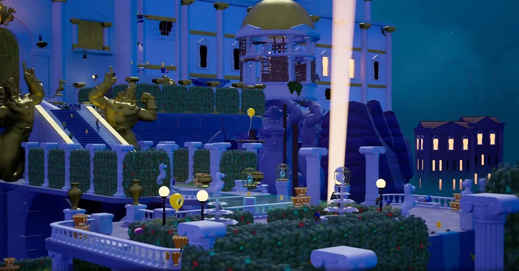König Neptuns Palast als Schauplatz und spielbares Level ist eine gelungene Abwechslung zu Bikini Bottom.