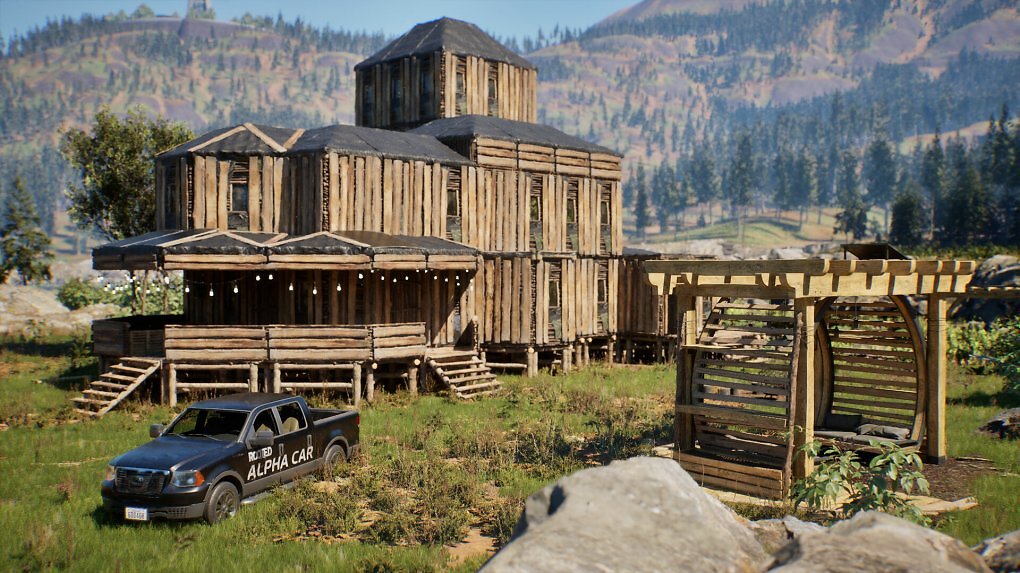 Wie in den meisten Survival-Spielen kommt es auch in Rooted darauf an, unter anderem Materialien zu finden, um sich einen praktischen Unterschlupf zu bauen.