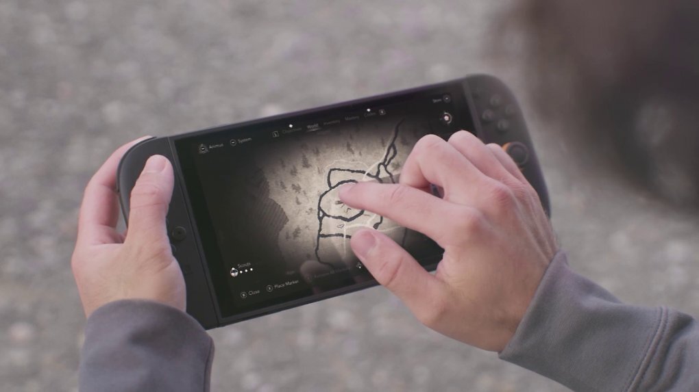 Im Handheld-Modus lassen sich die Menüs und Karte über den Touchscreen bedienen.
