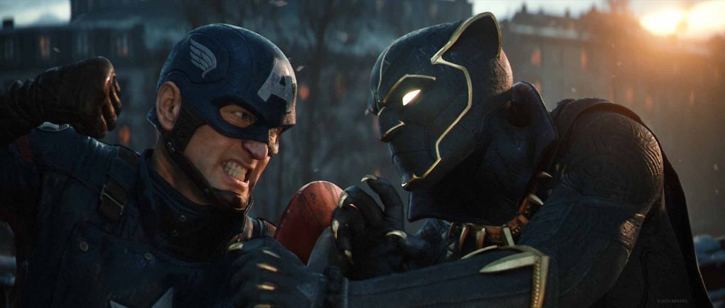 Nicht streiten! Ihr sollt doch Hydra aufhalten, Captain America und Black Panther.