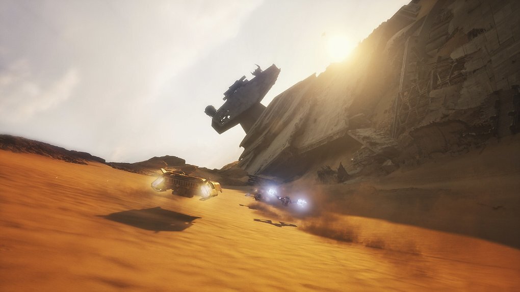 Mit rasanten Fahrzeugen in illegalen Rennen über Jakku brettern, das und mehr soll Star Wars: Galactic Racer bieten.
