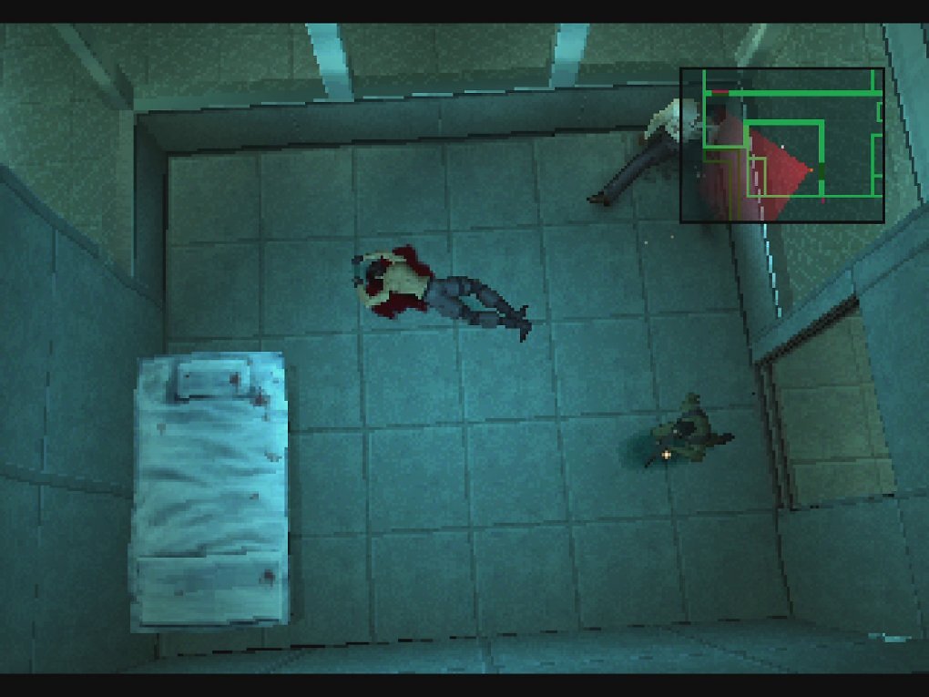 Snake? Snaaaaake! Keine Sorge, das ist nur Ketchup, aber glaubwürdig genug, um die Wache Johnny zu erschrecken.