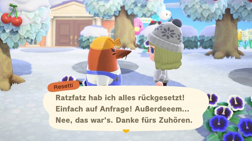 So sieht unser alter Freund (oder für manche vielleicht auch Feind) Resetti jetzt aus! Und er ist auch noch echt hilfreich geworden.