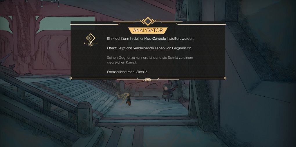 Mods könnt ihr entweder in der Welt finden oder im Shop kaufen. Sie bringen MIO individuelle Vorteile.