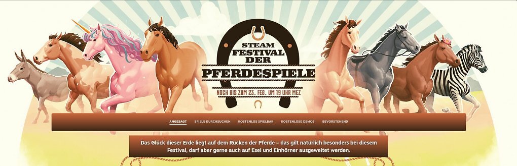 Das Steam-Festival der Pferdespiele fand Mitte Februar statt.