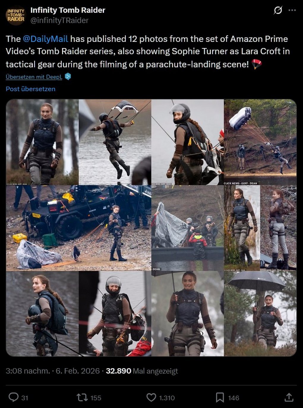 <strong>Tomb-Raider-Serie: Erste Set-Fotos zeigen neue Lara Croft</strong> (2)