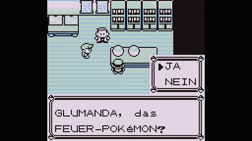 Hier suchen wir unser erstes Pokémon aus, während unser Rivale ein anderes nimmt. Aber was passiert eigentlich mit dem Dritten...?