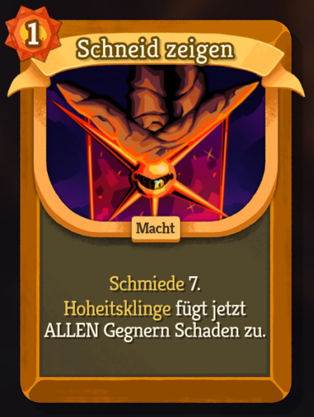 Schneid zeigen