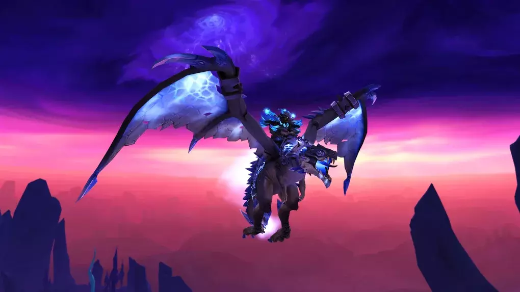 Das Reittier 'Blutdrache des galaktischen Gladiators' (WoW Midnight Saison 1).