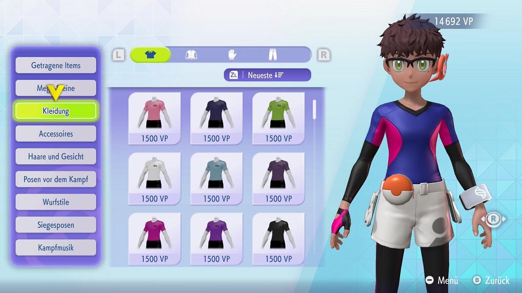 Zu Beginn und auch später könnt ihr euren Avatar mit neuer Kleidung und Accessoires individualisieren.