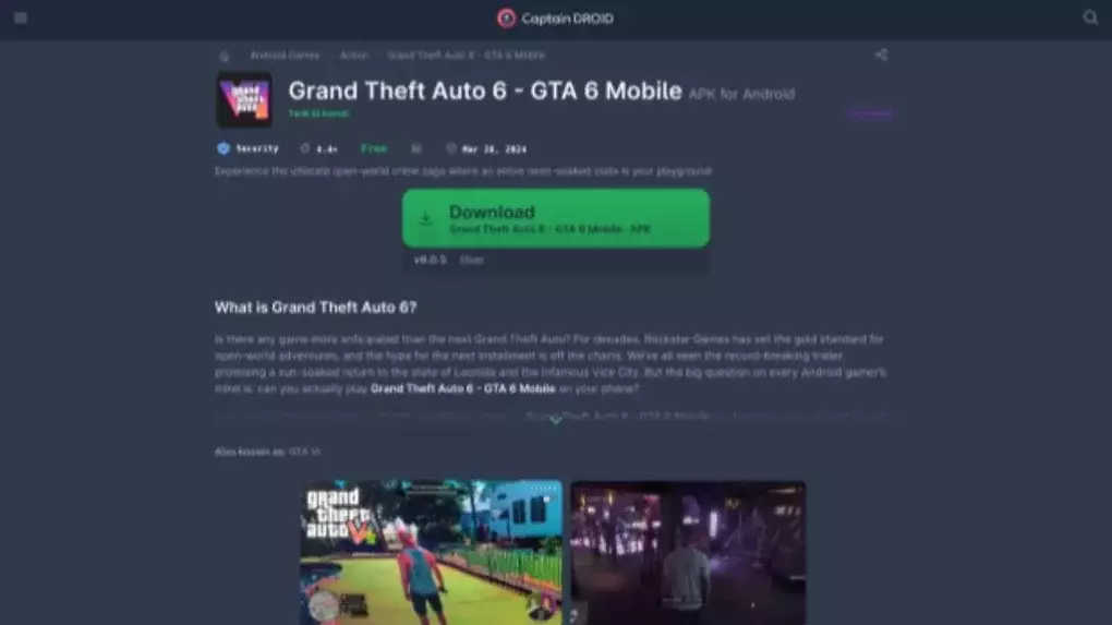 Achtung Scam! Auch über Android versuchen Scammer mit vermeintlichen GTA-6-Zugängen Spieler übers Ohr zu hauen.