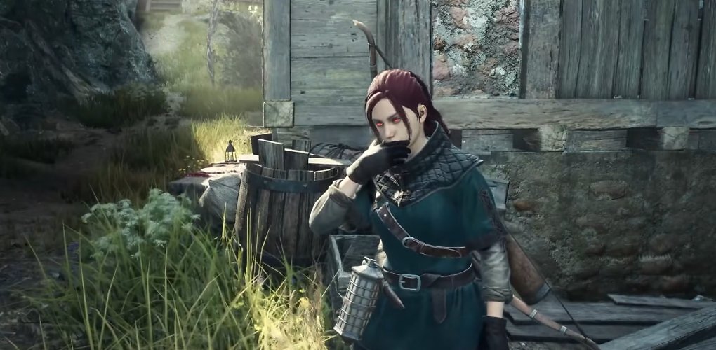 Wenn ein Charakter die Drachenpest hat, erkennen wir das an den stechend roten Augen.