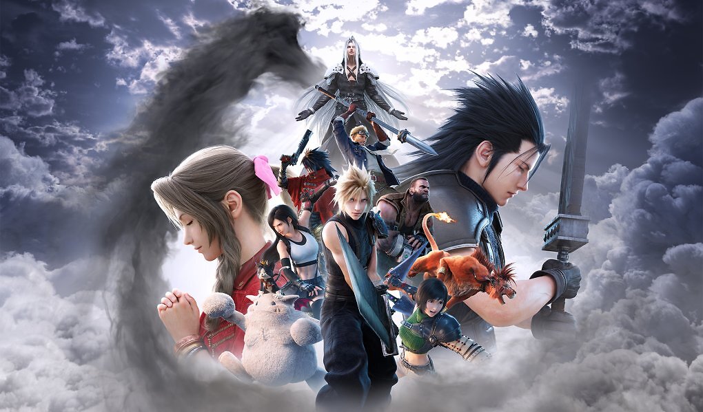 Aerith, Zack und Sephiroth stehen auf dem Key-Artwork fast wie eine mythische Dreifaltigkeit der FF7-Saga: drei Schicksale, untrennbar mit dem Planeten, der Vergangenheit und dem großen Finale verbunden.