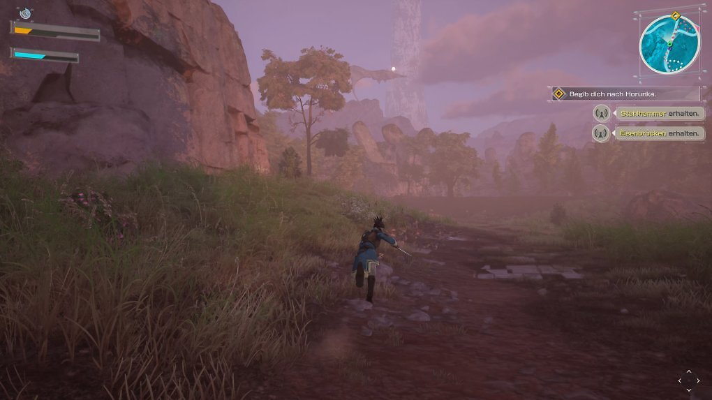 Die meiste Zeit im Spiel sehen wir exakt das: unseren Charakter, der duch eine leere Welt rennt.