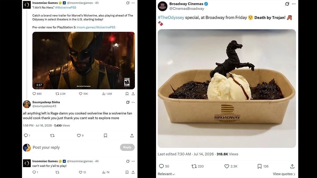 Ein Twitter-Account hyped plötzlich The Odyssey, später ist er gehpyed von Sonys Wolverine-Trailer vor dem Film. Youtuber 'Moore's Law Is Dead' sieht hinter diesem No-Disc-Verteidiger einen Bot.