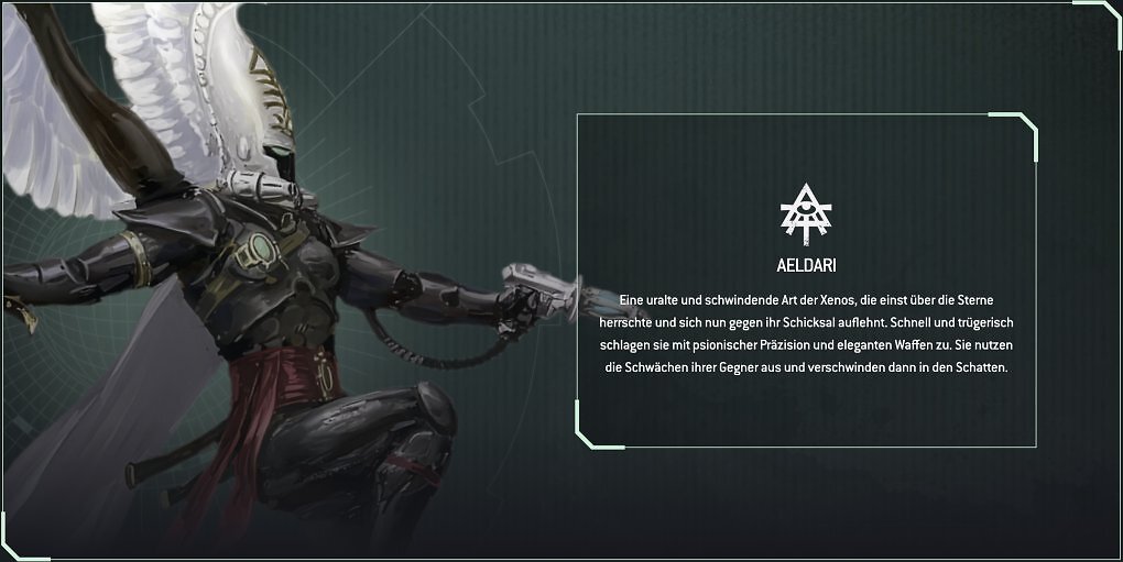 Die Aeldari verlassen sich im Kampf nicht auf Masse, sondern auf Tempo, Hightech und gefährliche psionische Fähigkeiten.