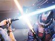 Cal kreuzt sein Lichtschwert mit dem eines maskierten Gegners