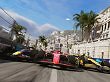 Drei F1-Boliden nebeneinander in Monaco