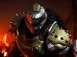 Der Doom-Slayer blickt in die Kamera.