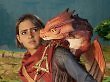 Zoe und Mio mit zwei Babydrachen in Split Fiction