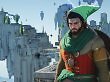 Protagonist Kliff steht auf den Himmelsinseln und trägt die Mütze von Link aus The Legend of Zelda.