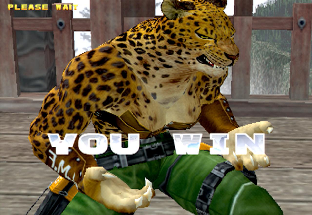 Sheena der Leopard gewinnt.
