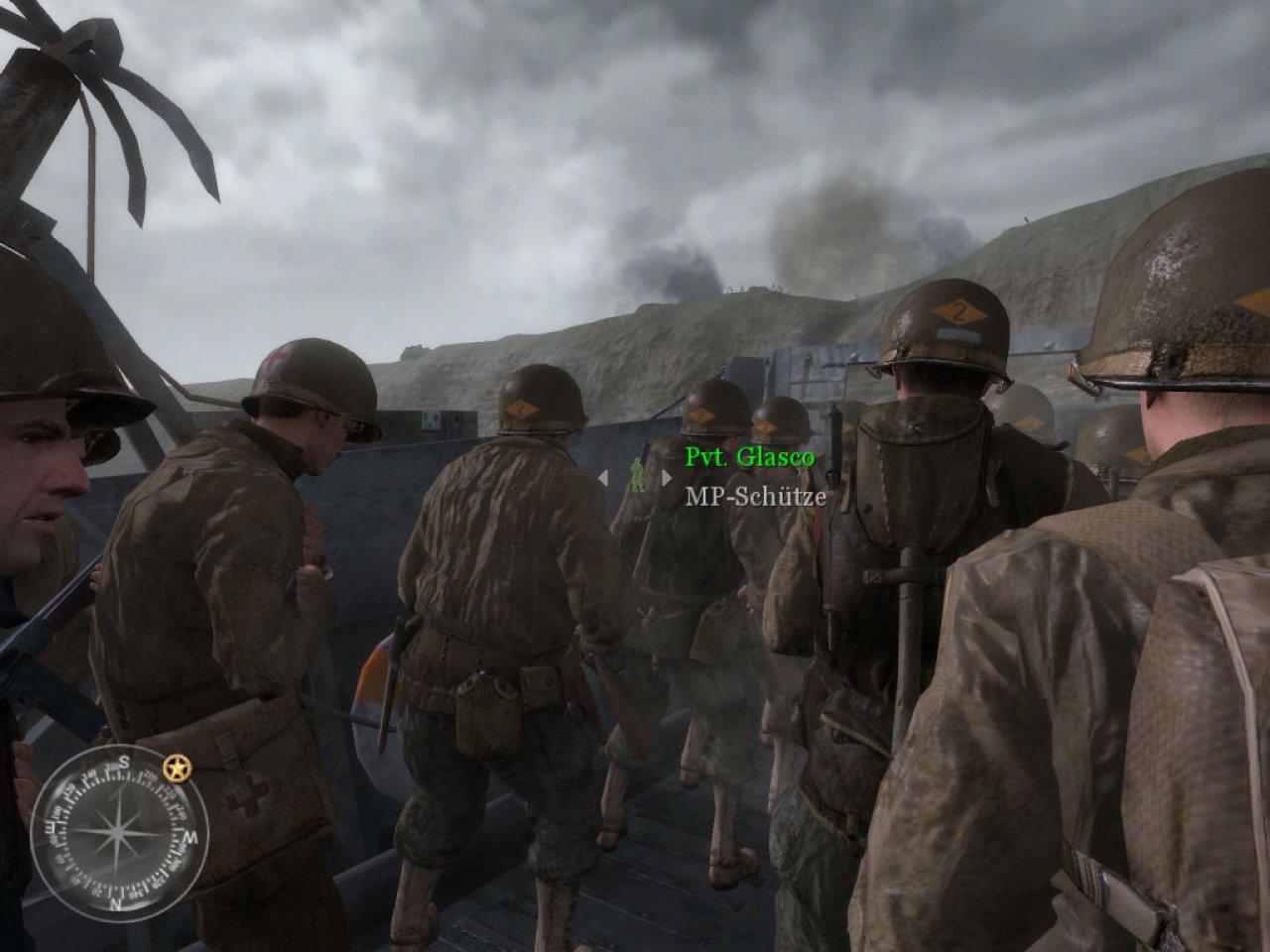 [14/11/2005] Tom Hanks nimmt in Der Soldat James Ryan als Captain Miller an der Invasion am Omaha Beach teil. Der Weltkriegs-Shooter Call of Duty 2 stellt den brutalen Kriegsschauplatz detailgetreu nach.