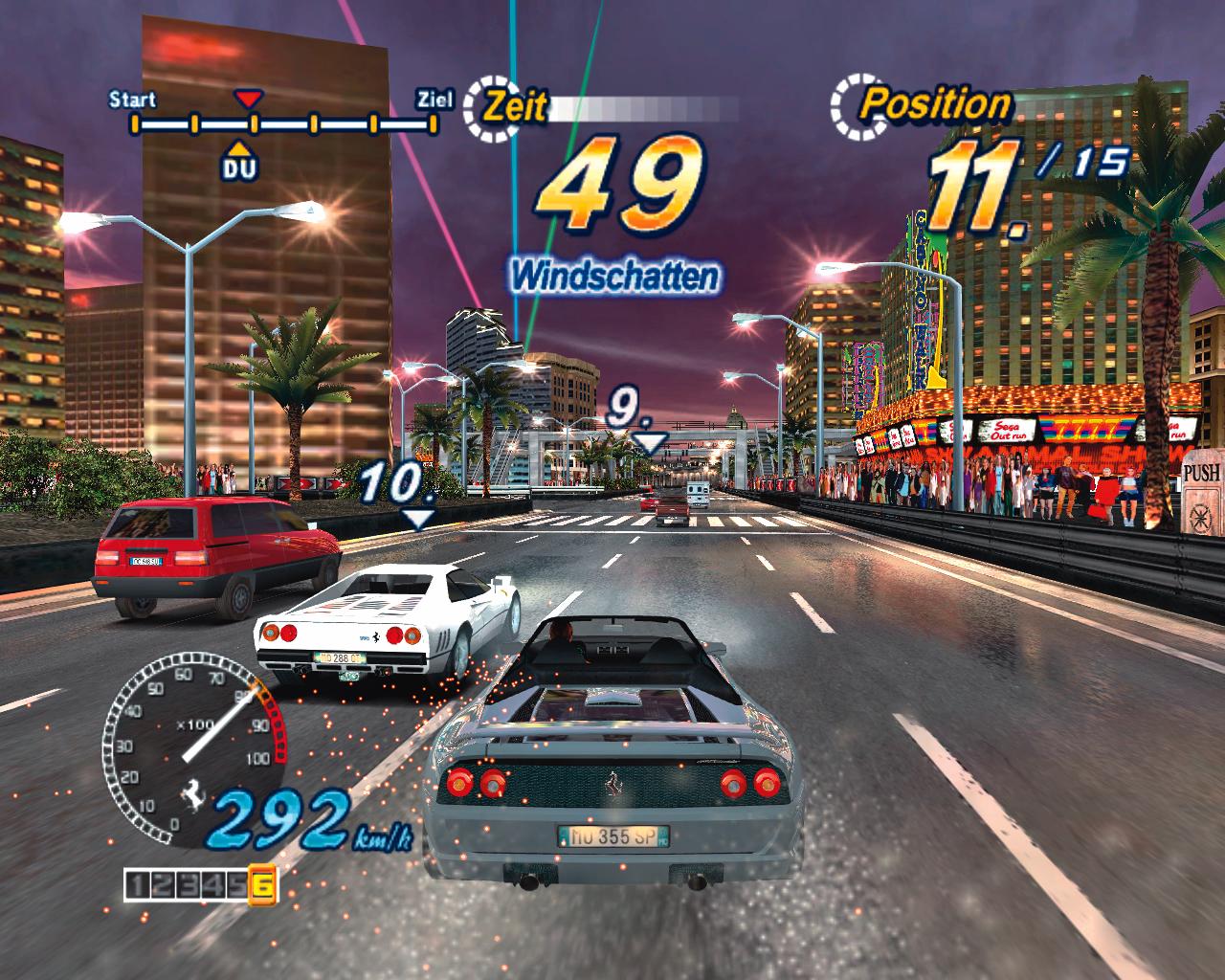 Spielszene aus Outrun 2006