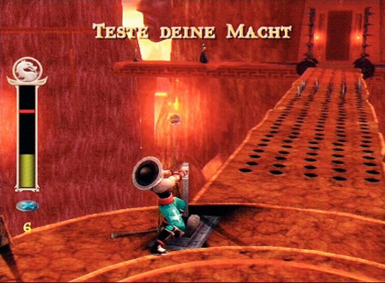 [28/07/2006] Kraftprobe: Die kleine Button-Hämmer-Einlage kennen wir noch aus den ersten Mortal-Kombats. 