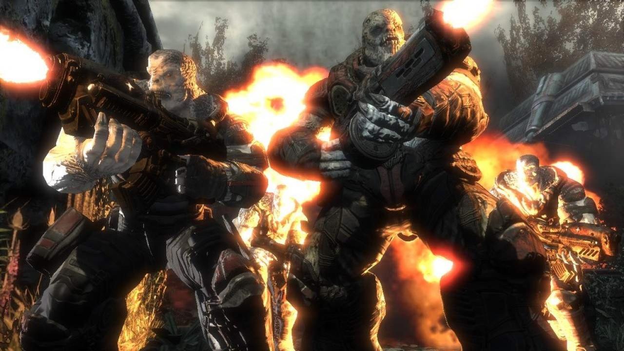 [26/09/2006] Die Locust aus Gears of War gehöhren zu den Prototypen ekliger Aliens. Groß, gäuliche Haut, Muskeln, aggressives Verhalten, essen warscheinlich gerne Babies. Kein Wunder, wieso wir sie so gerne zerlegen.