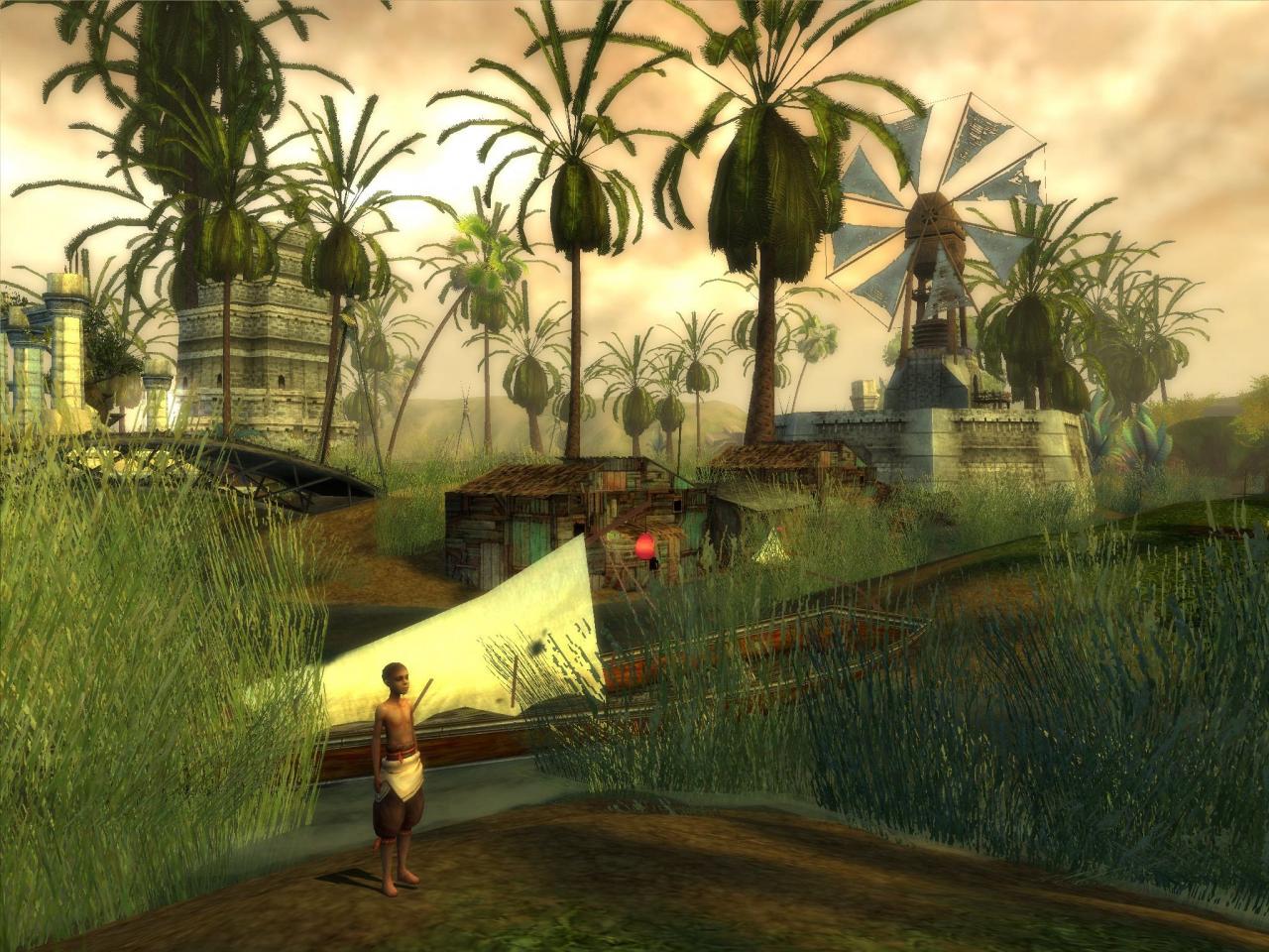 [12/09/2006] Technisch zwar nicht mehr auf dem neuesten Stand, bietet Guild Wars dennoch beeindruckende Schauplätze ...