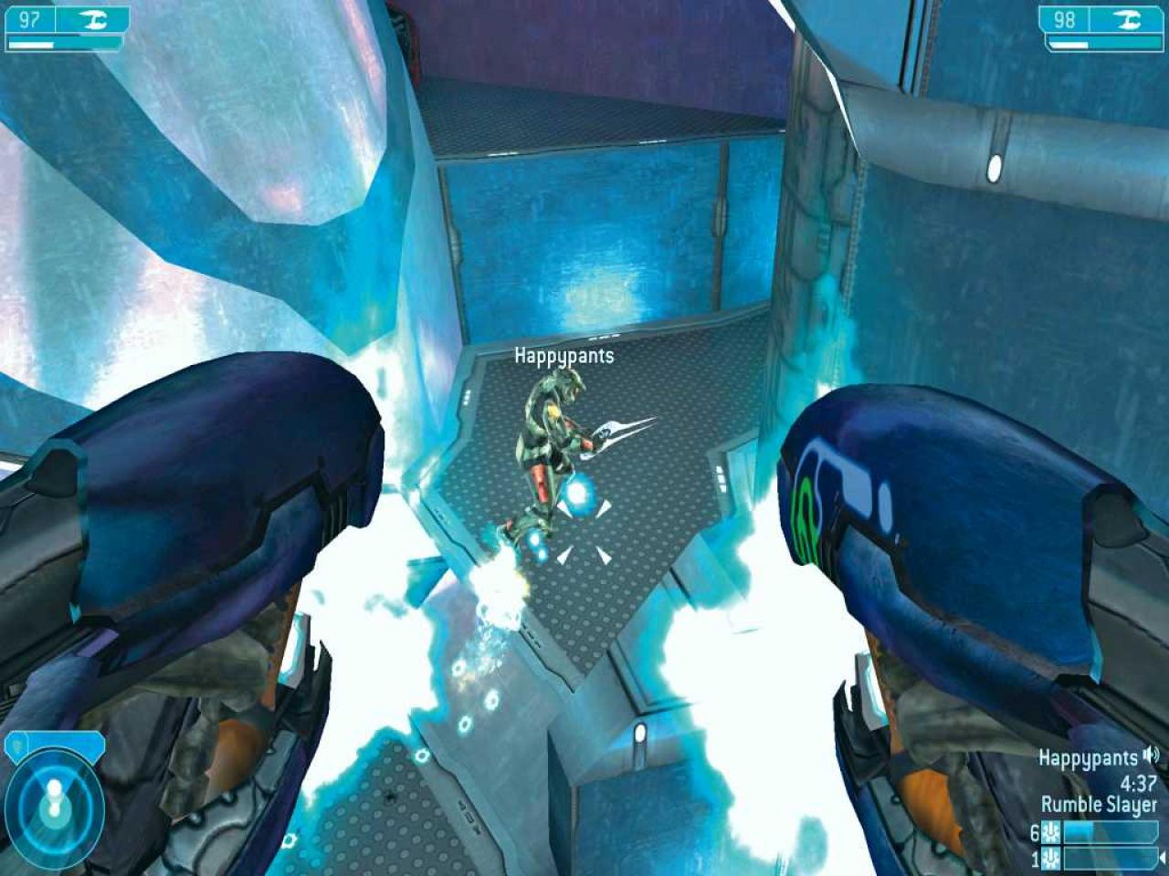 [24/10/2006] Dass man in Halo 2 in die Rolle des Arbiters schlüpfte, gefiel nicht Jedem. Allerdings brachte das Alien-Dasein auch Positives mit sich: Wir konnten uns zwischenzeitlich unsichtbar machen, um dann die Gegner von hinten zu überraschen. Ein cooles Feature, das wir gerne wieder öfter sehen würden! 