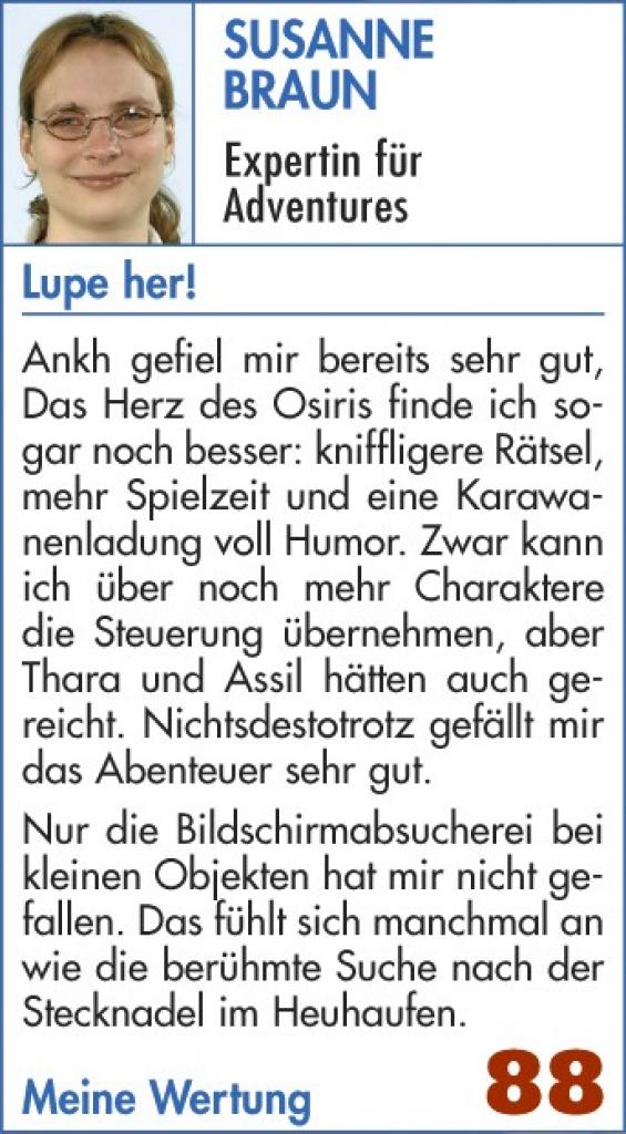 [20/10/2006] Meinung von Susanne Braun