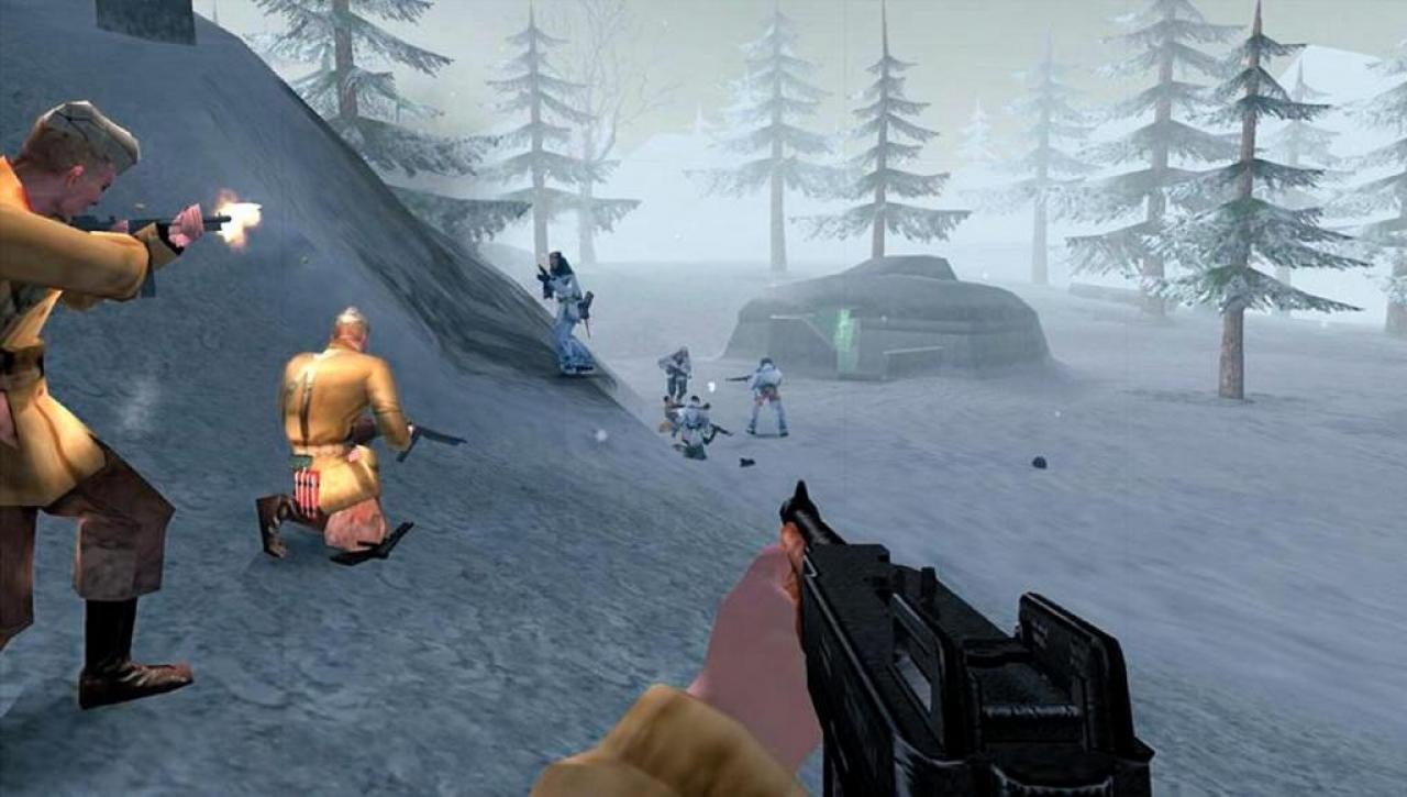 [27/10/2006] In den schneebedeckten Ardennen gibt es nicht besonders viele Verstecke. 