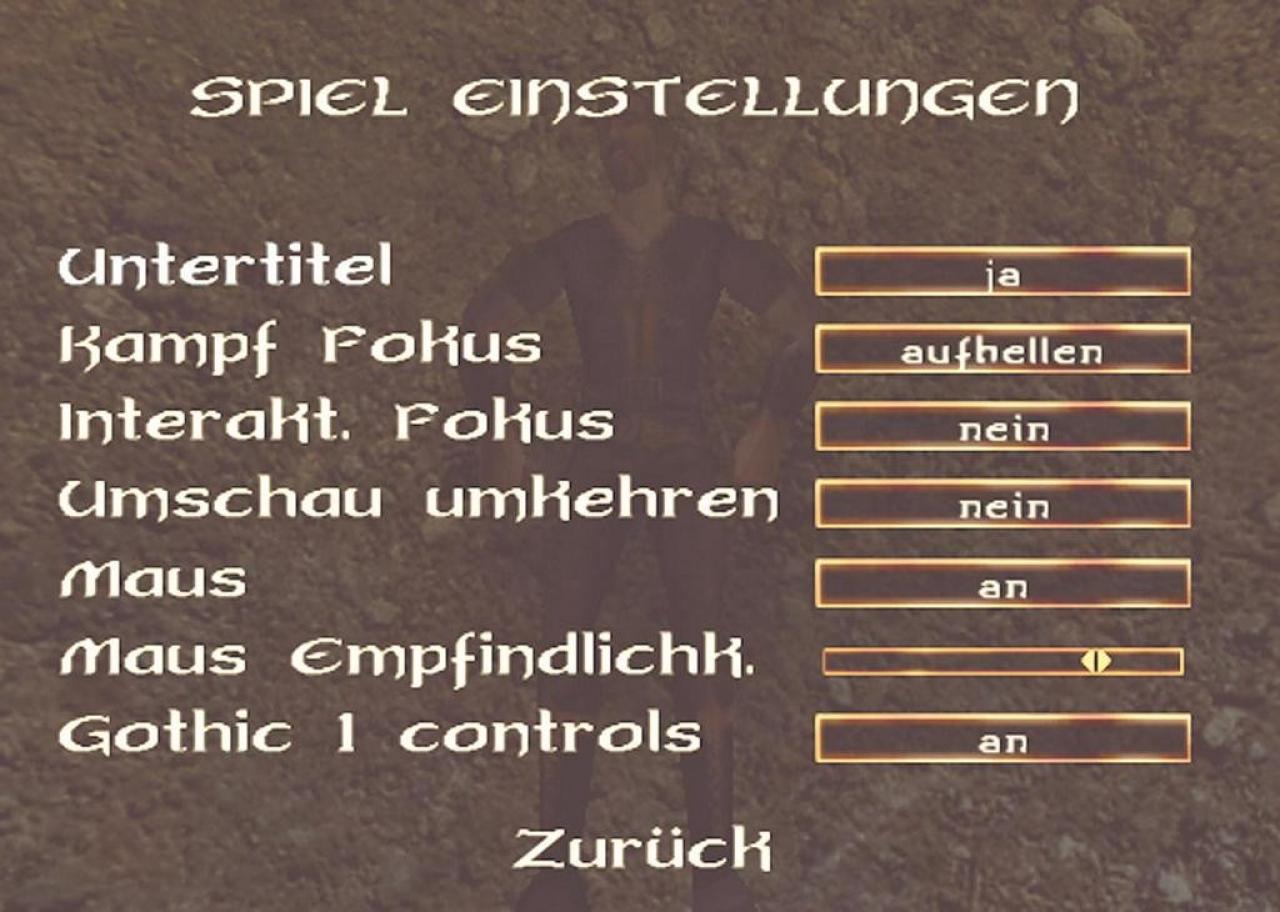 [26/10/2006] Tipp 2: In der Standardeinstellung ist die Maussteuerung eher zäh. Stellen Sie die Empfindlichkeit ungefähr so wie auf diesem Bild ein. 