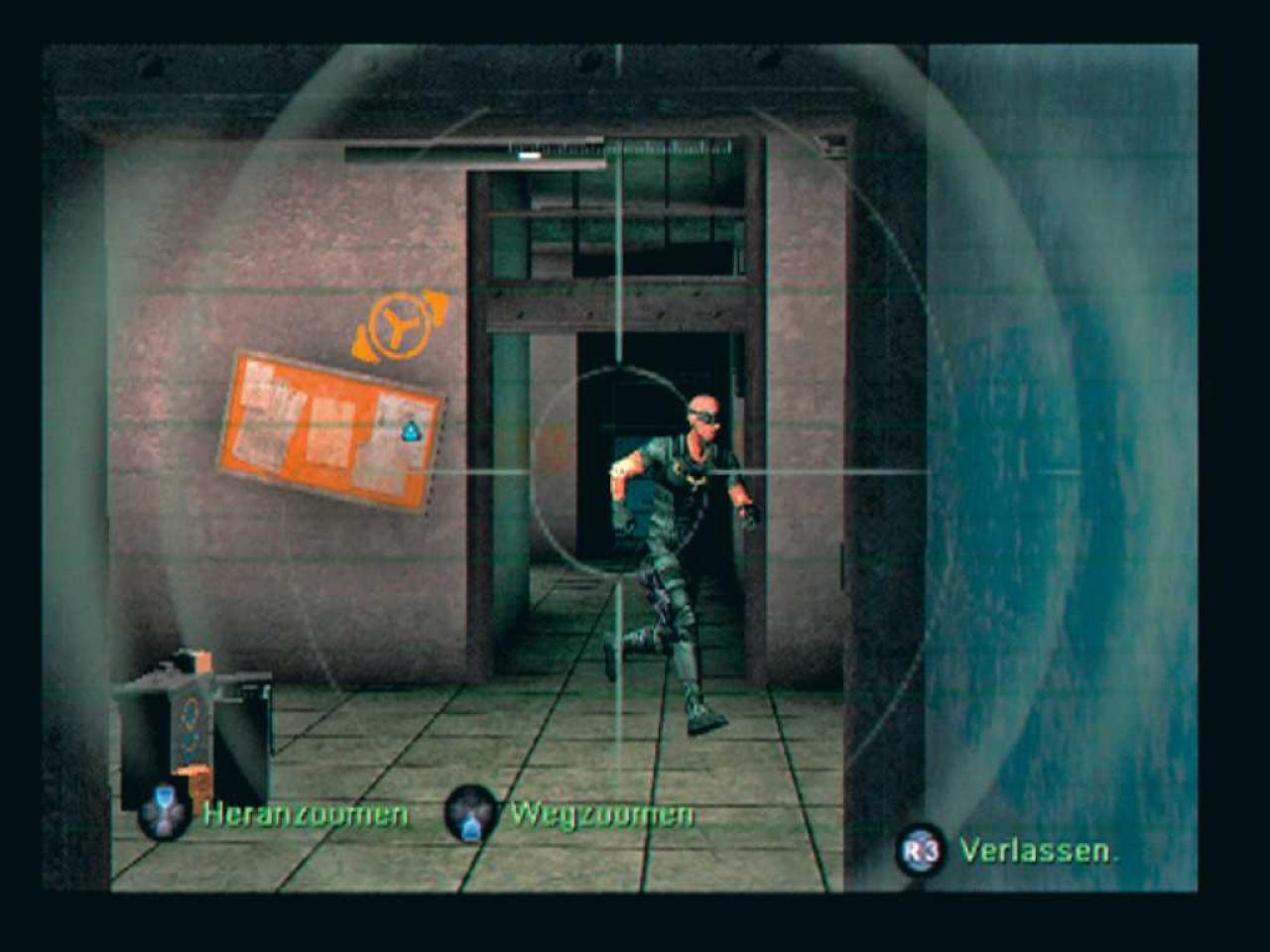 [29/11/2006] Sam Fisher ist in Splinter Cell Double Agent mit dem neuesten High-Tech-Fernglas ausgestattet. Dieses Gerät ermöglicht es ihm, Feinde auch bei schlechten Lichtverhältnissen aufzuspüren und zu beobachten.