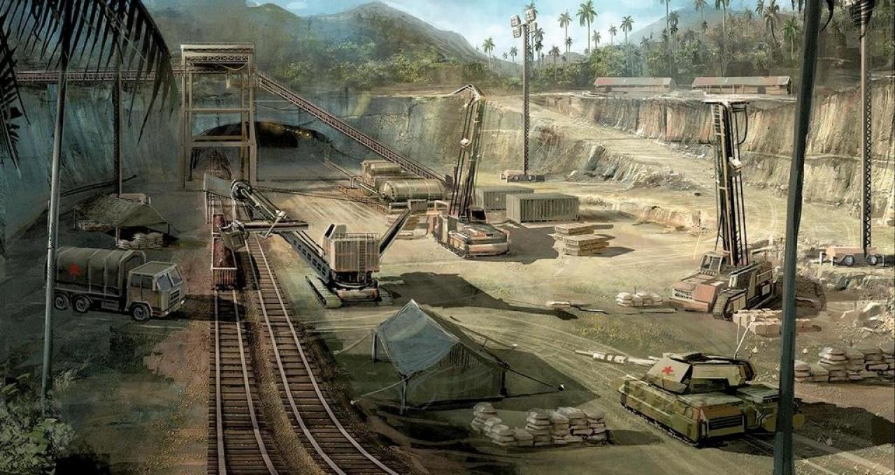 [20/11/2006] Mineneingang: Anhand solcher Zeichnungen bauen die Designer Levels auf. 