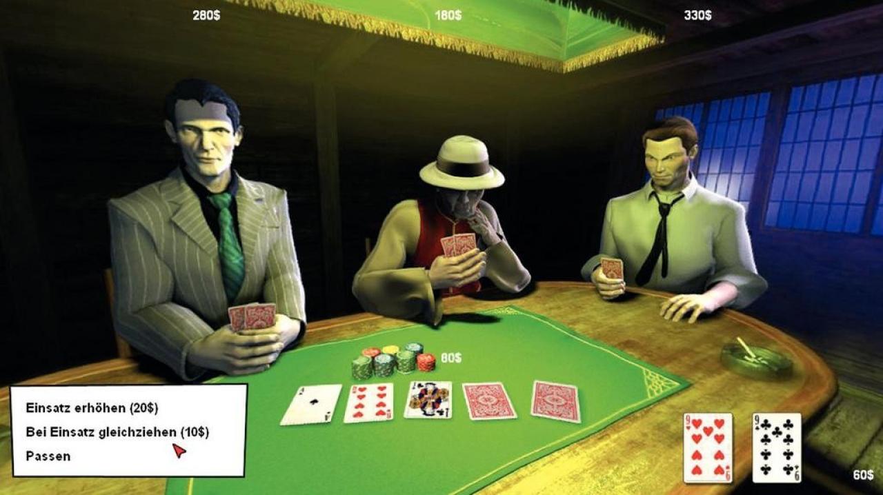 [19/12/2006] Im Pokerspiel müssen Sie gegen Elliot (links) gewinnen, um vom Chinesen ein seltenes Artefakt zu erhalten. 