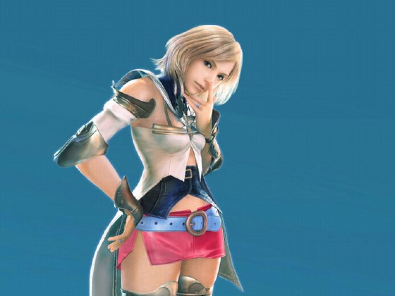 [30/01/2007] Ashe aus Final Fantasy XII - Das, was sie trägt, nämlich zwei recht freizügig beschnittene Lappen, die durch einen Gürtel zusammengehalten werden, lässt sich auch nur mit zwei zugedrückten Augen als Rock bezeichnen.