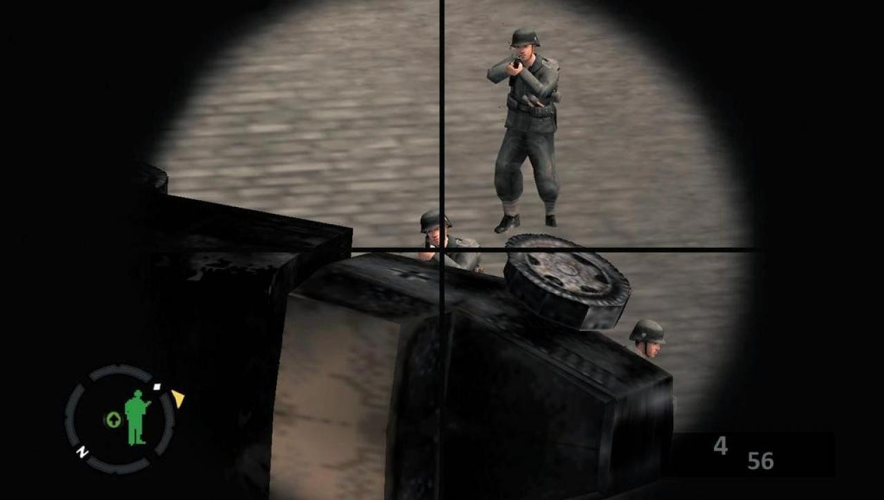[19/01/2007] Für ein Scharfschützengewehr sind die Wehrmacht-Soldaten leichte Beute. 