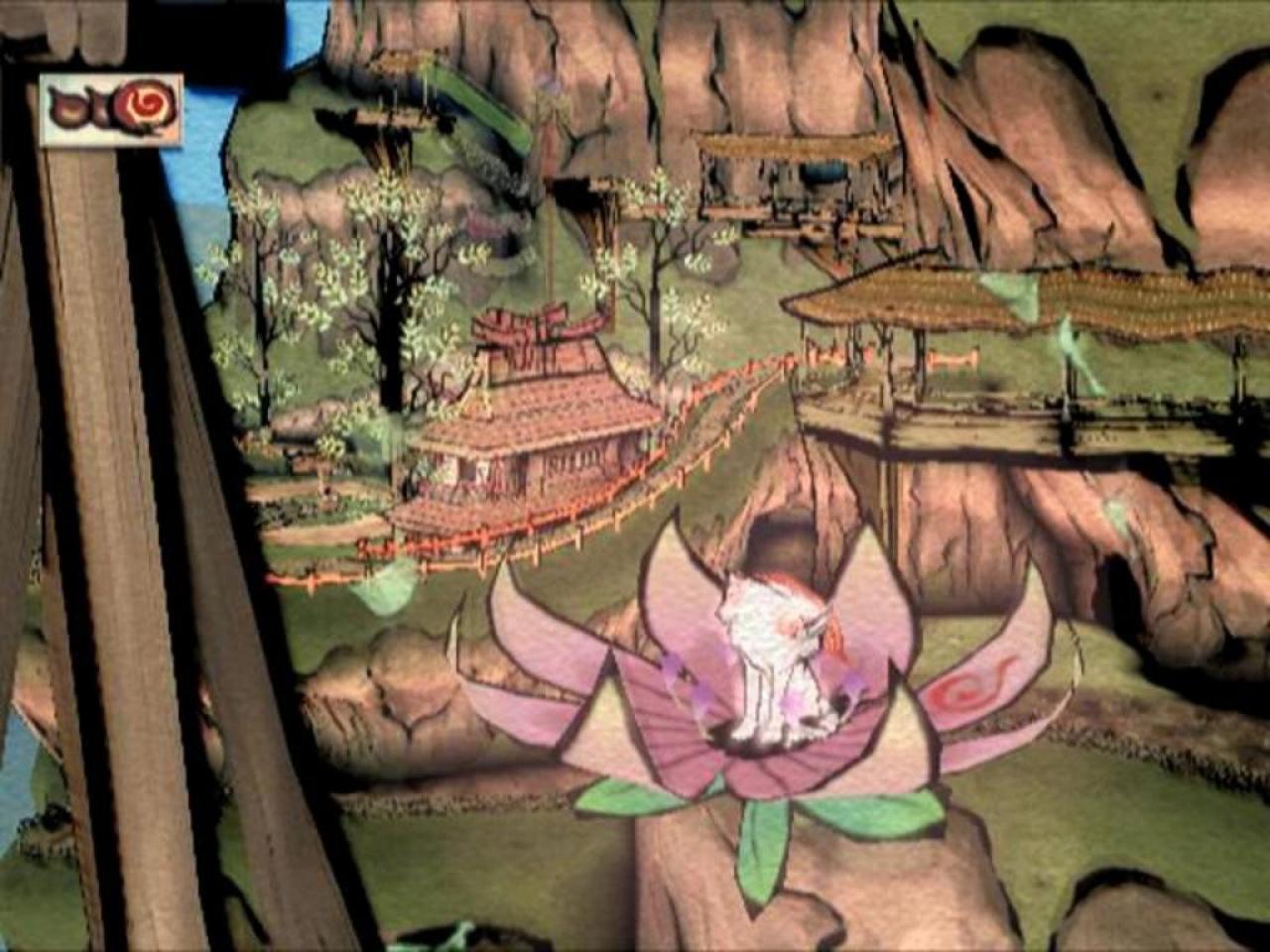 [19/01/2007] Drahtseilakt: Mit einer bestimmten Pinseltechnik ziehen wir uns an den Blüten hoch. (PS2) 