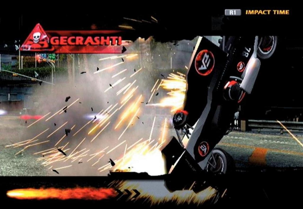 [25/03/2007] Bamm! Anders als beim Vorgänger führt eine Kollision unweigerlich zum Totalschaden. 