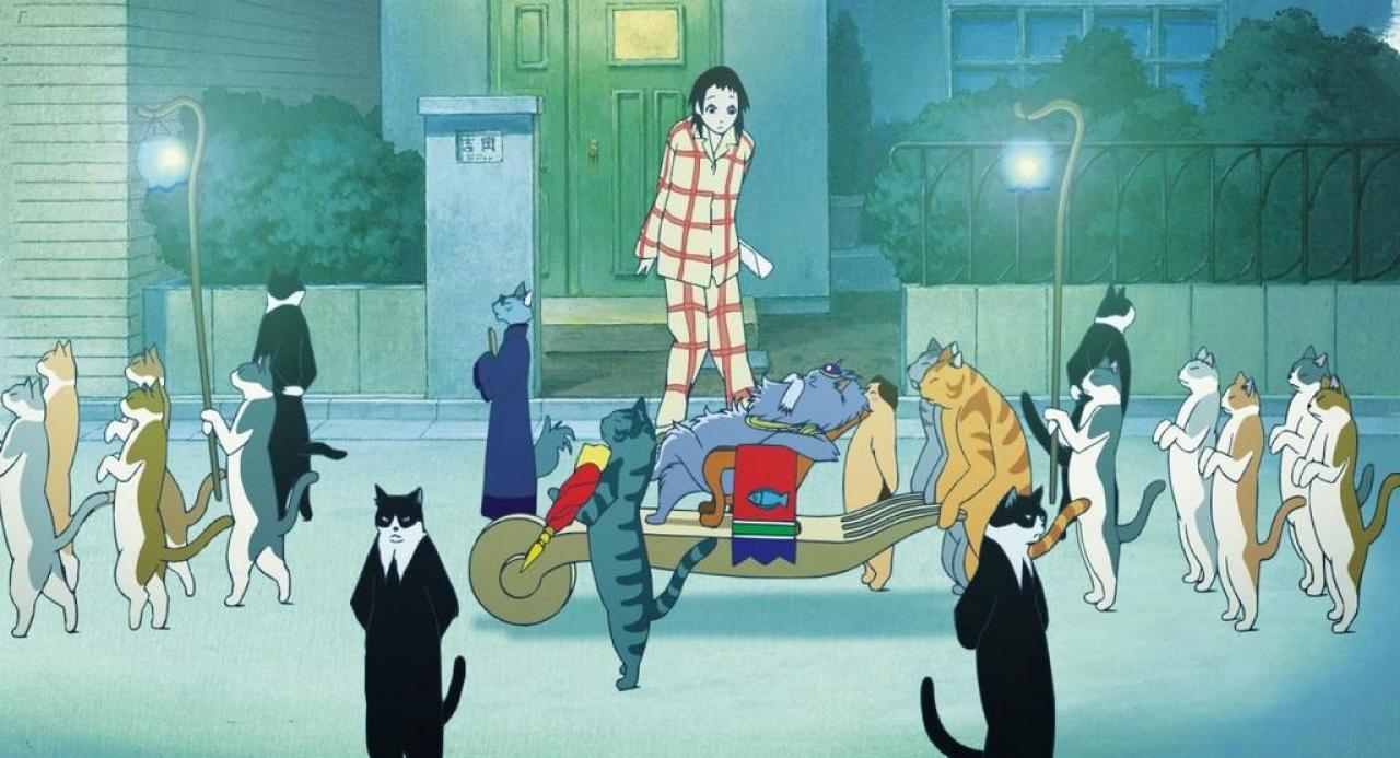[19/03/2007] Gewaltiger Aufmarsch: Der König der Katzen lässt sich vorfahren, um Haru zu danken.