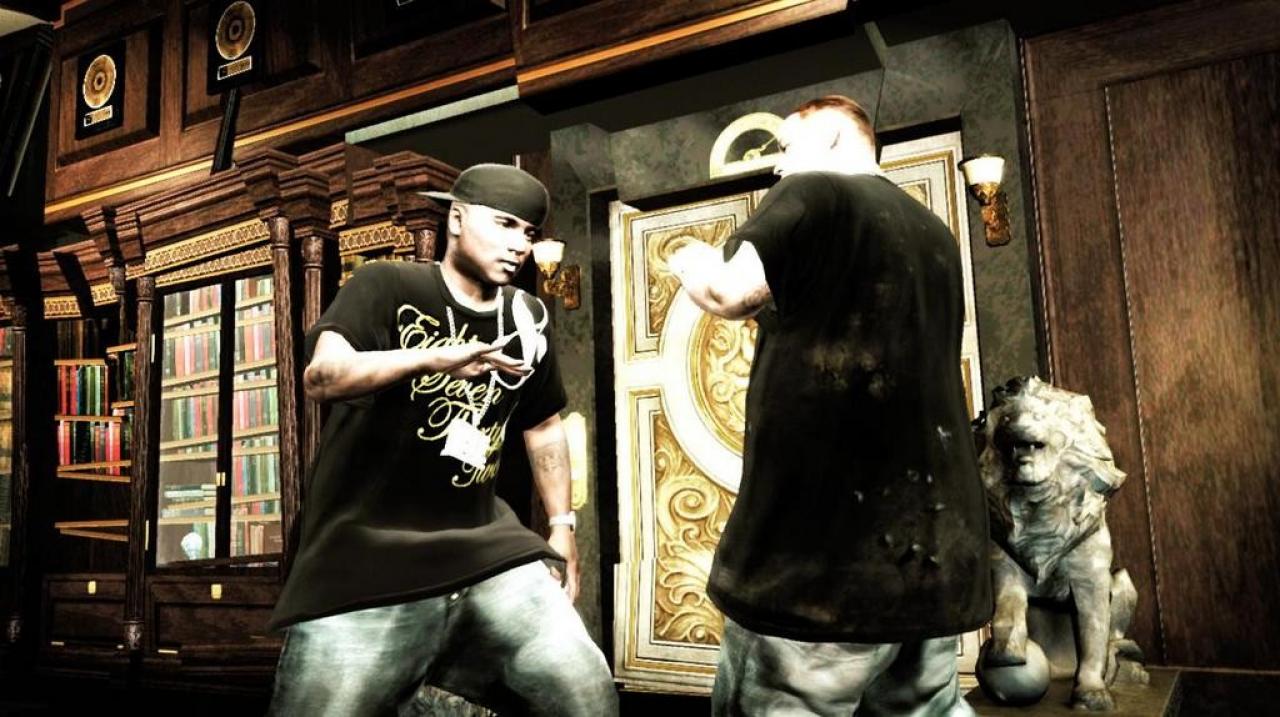 [01/03/2007] YoungJeezy versucht sich am Scratchen, um den laufenden Song zu wechseln. (PS3) 