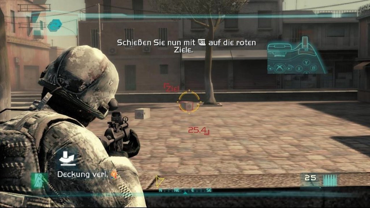 [19/03/2007] Einsteiger machen sich im Tutorial mit der Steuerung vertraut. Aber auch für "GRAW"-Profis gibt's hier Neues zu entdecken. (Xbox360) 