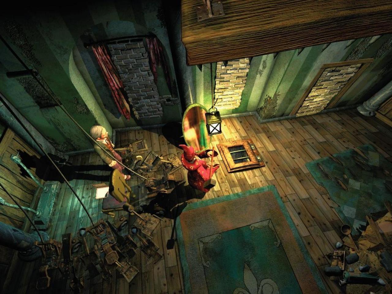 [01/03/2007] Mit einem Vorschlaghammer +2 zertrümmert Simon den teuren Zauberspiegel. (PC) 