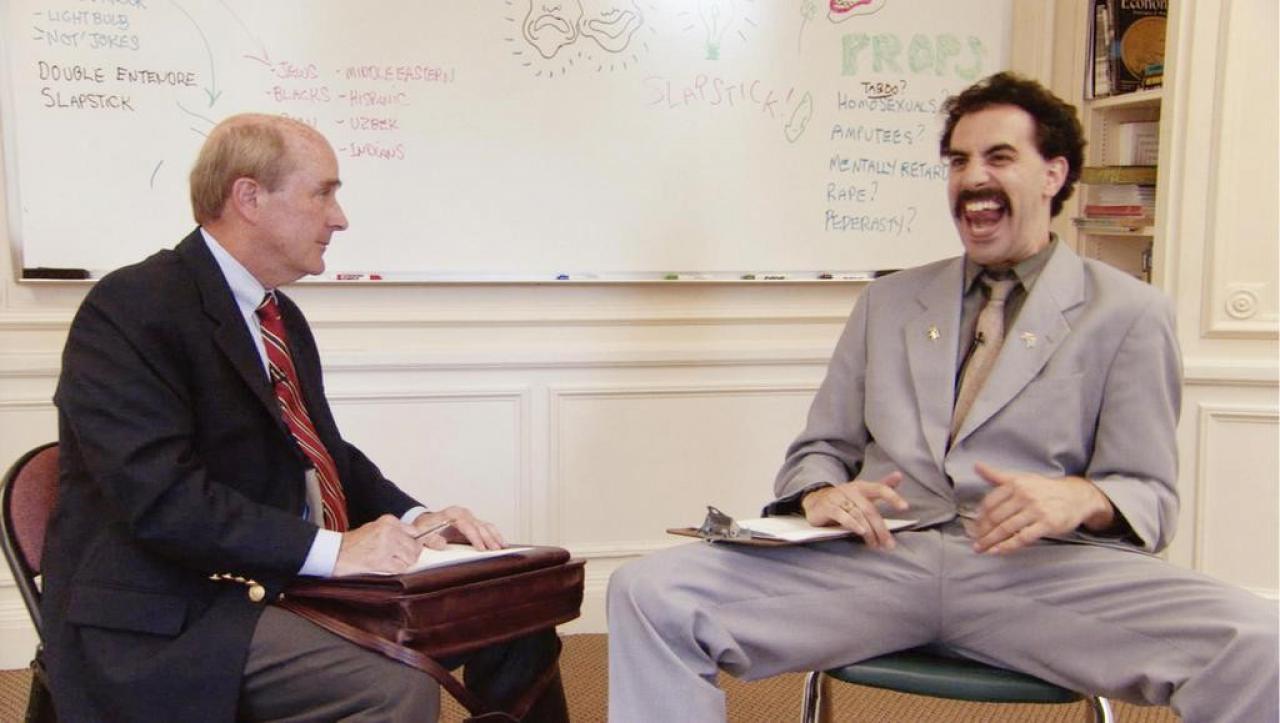 [27/04/2007] Zwei Welten: Borat beim Humor-Coach.